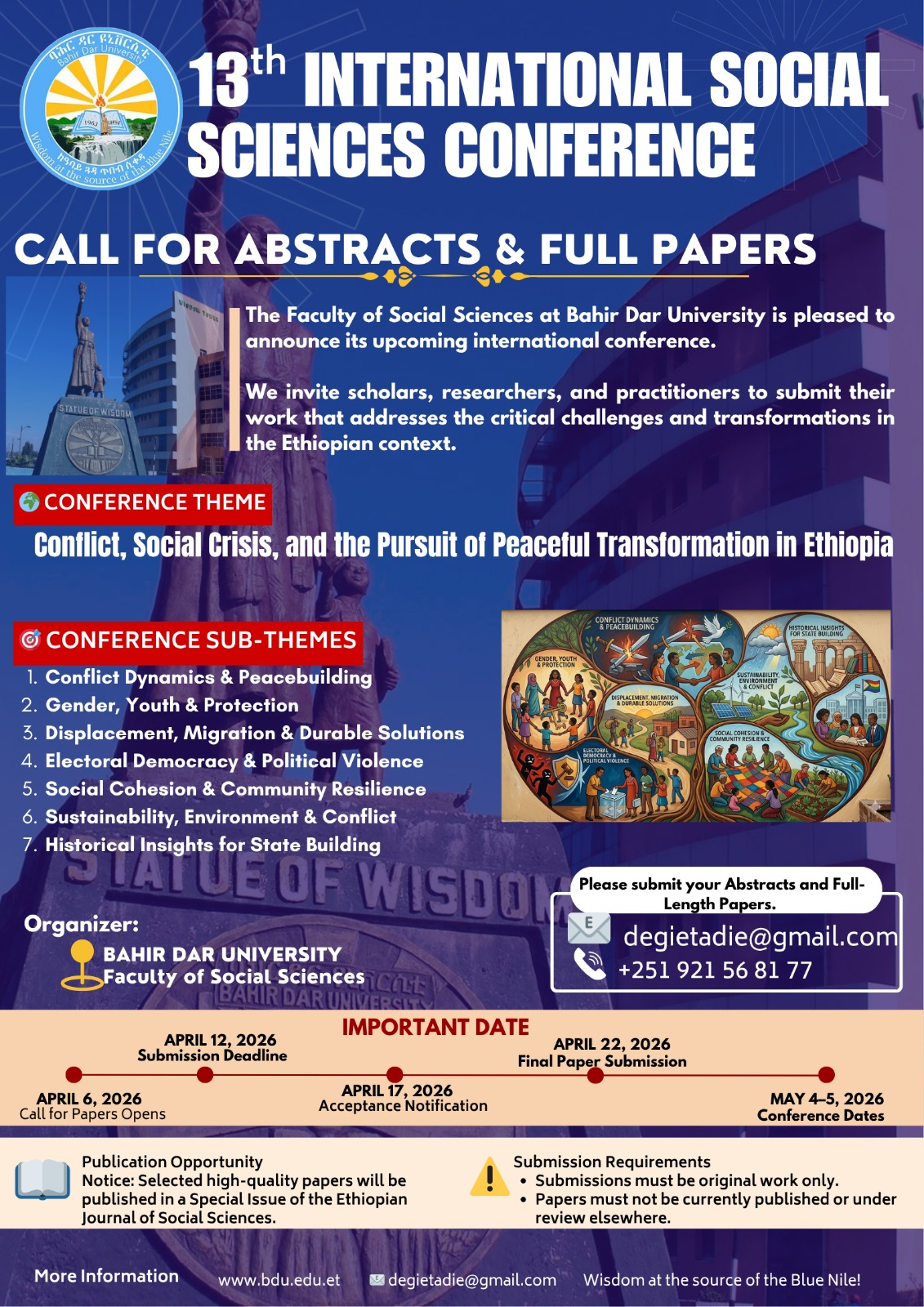 Banner for the 13th International Social Science Conference, May 4–5, 2026