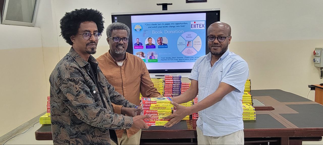 Bdu Library BDU Alumni and Friends Donated 100k Birr Worth Books to EiTEX Community ...